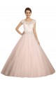 Comprare Avorio Abito da ballo Barca Illusione Pizzo Abiti da sposa