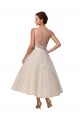 Comprare Avorio Abito da ballo Illusione Tulle Pizzo Abiti da sposa