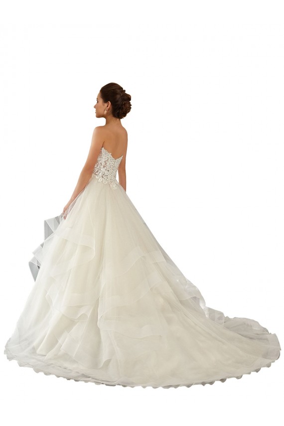 Comprare Avorio Abito da ballo Innamorato Raso Tulle Pizzo Abiti da sposa
