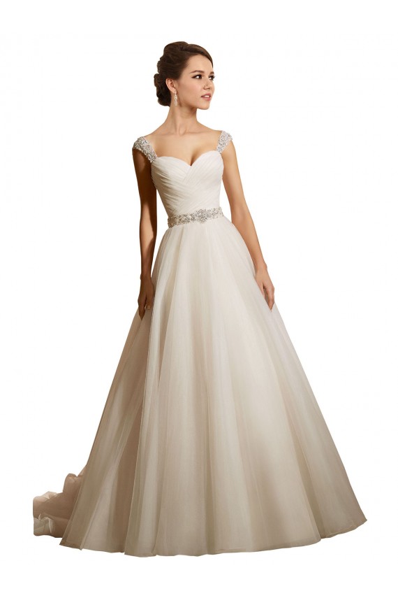 Comprare Avorio Abito da ballo Innamorato Tulle Abiti da sposa