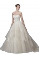 Comprare Avorio Abito da ballo Scoop Senza spalline Tulle Pizzo Abiti da sposa