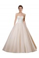 Comprare Avorio & Champagne Abito da ballo Innamorato Tulle Pizzo Abiti da sposa