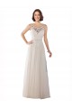 Comprare Avorio & Champagne Linea A Illusione Sweep treno Tulle Boho Abiti da sposa