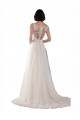 Comprare Avorio & Champagne Linea A Illusione Sweep treno Tulle Boho Abiti da sposa