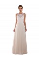 Comprare Avorio Linea A Alto Collo Tulle Pizzo Boho Abiti da sposa