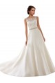 Comprare Avorio Linea A Illusione Pizzo Abiti da sposa