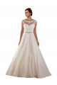 Comprare Avorio Linea A Illusione Tulle Pizzo Classico Abiti da sposa