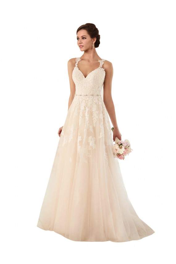 Comprare Avorio Linea A Innamorato Tulle Pizzo Abiti da sposa