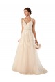 Comprare Avorio Linea A Innamorato Tulle Pizzo Abiti da sposa