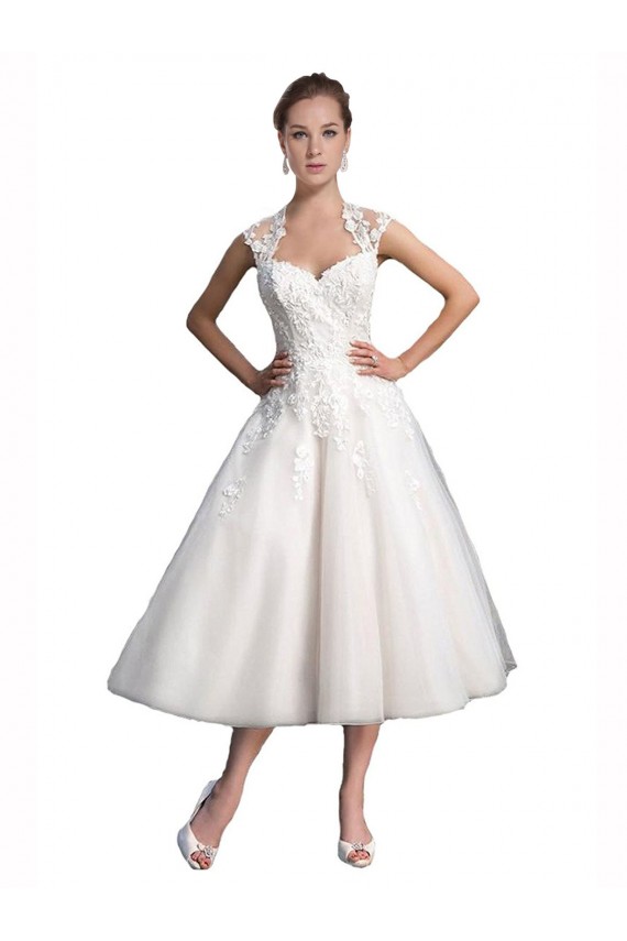Comprare Avorio Linea A Innamorato Tulle Pizzo Spiaggia Abiti da sposa
