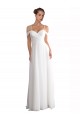 Comprare Avorio Linea A Sweep treno Chiffona Spiaggia Abiti da sposa