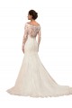 Comprare Avorio Stile sirena Barca Pizzo Abiti da sposa