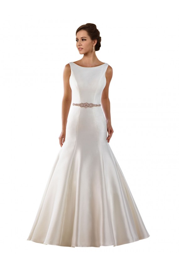 Comprare Avorio Stile sirena Barca Raso Abiti da sposa