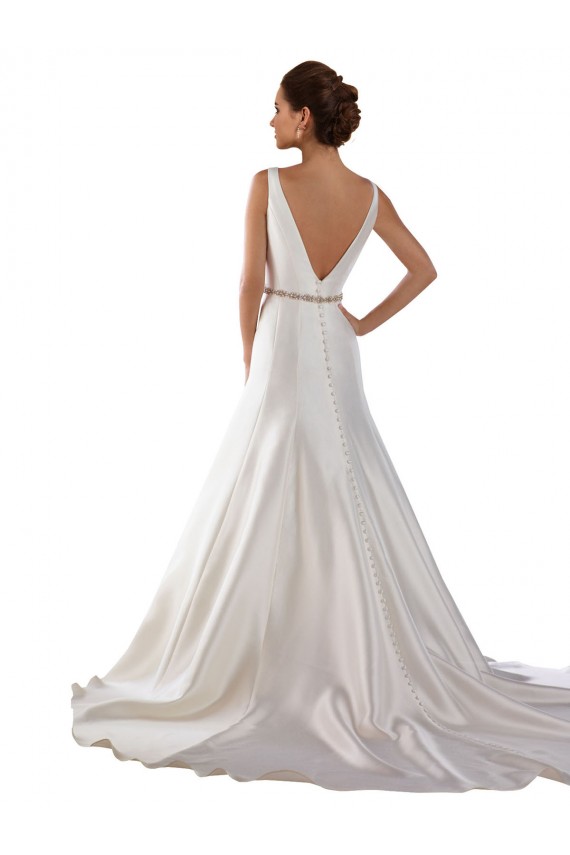 Comprare Avorio Stile sirena Barca Raso Abiti da sposa