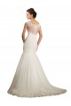 Comprare Avorio Stile sirena Barca Tulle Pizzo Abiti da sposa