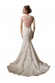 Comprare Avorio Stile sirena Illusione Scollatura a V Tulle Pizzo Abiti da sposa