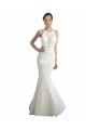 Comprare Avorio Stile sirena Illusione Tulle Spiaggia Abiti da sposa