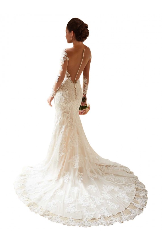 Comprare Avorio Stile sirena Innamorato Pizzo Abiti da sposa