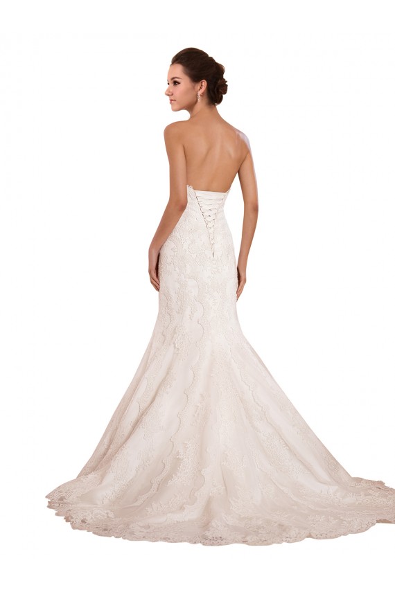 Comprare Avorio Stile sirena Innamorato Pizzo Abiti da sposa