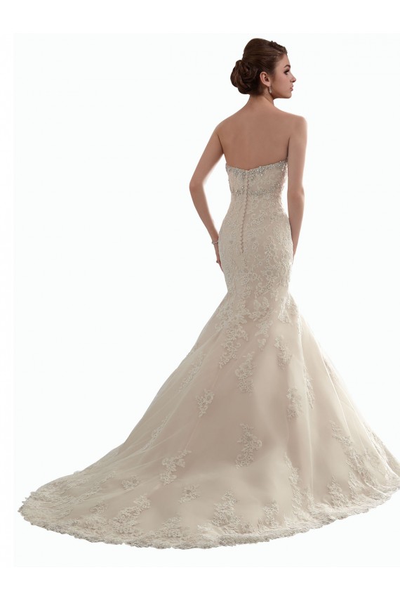 Comprare Avorio Stile sirena Innamorato Tulle Pizzo Classico Abiti da sposa