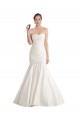 Comprare Avorio Stile sirena Senza spalline Raso Spiaggia Abiti da sposa
