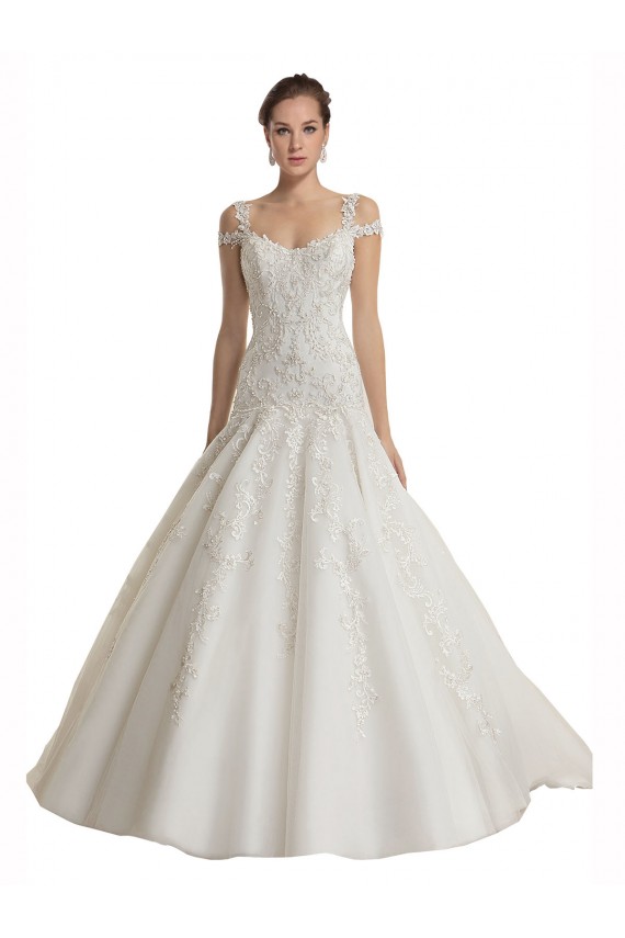 Comprare Avorio Stile sirena Sweep treno Tulle Pizzo Abiti da sposa