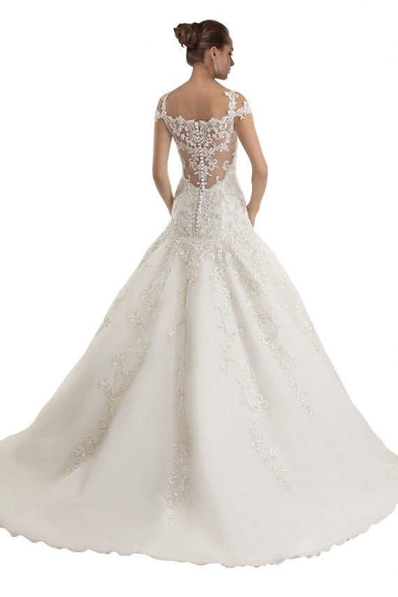 Comprare Avorio Stile sirena Sweep treno Tulle Pizzo Abiti da sposa