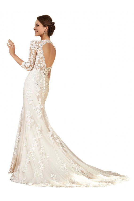Comprare Avorio Tubino Innamorato Pizzo Abiti da sposa