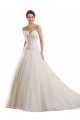 Comprare Bianco Abito da ballo Innamorato Tulle Pizzo Abiti da sposa