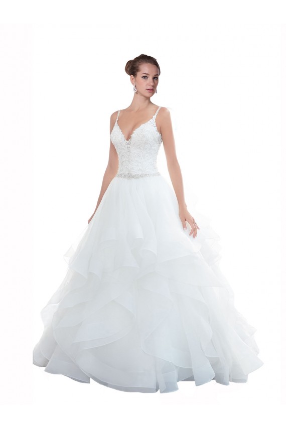 Comprare Bianco Abito da ballo Sottili Innamorato Tulle Spiaggia Abiti da sposa