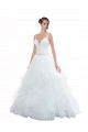 Comprare Bianco Abito da ballo Sottili Innamorato Tulle Spiaggia Abiti da sposa