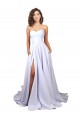 Comprare Bianco Linea A Innamorato Crespo Elastico Semplice Spiaggia Abiti da sposa