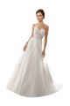 Comprare Bianco Linea A Innamorato Tulle Pizzo Abiti da sposa