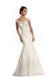 Comprare Bianco Stile sirena Barca Pizzo Abiti da sposa