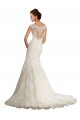 Comprare Bianco Stile sirena Barca Pizzo Abiti da sposa
