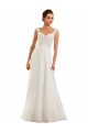 Comprare Bianco Tubino Innamorato Chiffona Pizzo Abiti da sposa