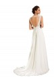 Comprare Bianco Tubino Innamorato Chiffona Pizzo Abiti da sposa