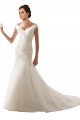 Comprare Bianco Tubino Tulle Abiti da sposa
