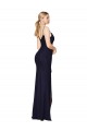 Comprare Blu marino scuro Stile sirena Sottili Chiffona Lunga Formali Abiti da damigella donore / Abiti da sera / Abiti da ballo