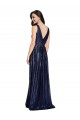 Comprare Blu marino scuro Tubino Scollatura a V Paillettes Lunga Formali Abiti da damigella donore / Abiti da sera / Abiti da ballo
