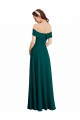 Comprare Cacciatore verde Linea A Chiffona Lunga Abiti da damigella donore