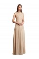 Comprare Champagne Linea A Capestro Chiffona Lunga Abiti da damigella donore