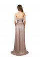 Comprare Champagne Linea A Scoop Senza spalline Paillettes Lunga Formali Abiti da damigella donore / Abiti da sera / Abiti da ballo