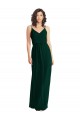 Comprare Evergreen Linea A Scollatura a V Chiffona Lunga Abiti da damigella donore