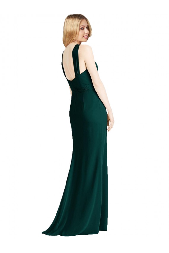 Comprare Evergreen Tromba Capestro Chiffona Lunga Abiti da damigella donore