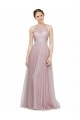 Comprare Light Lilac Linea A Innamorato Tulle Pizzo Lunga Abiti da damigella donore