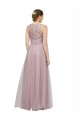Comprare Light Lilac Linea A Innamorato Tulle Pizzo Lunga Abiti da damigella donore