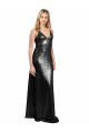Comprare Nero Linea A Sottili Scollatura a V Paillettes Lunga Formali Abiti da damigella donore / Abiti da sera / Abiti da ballo