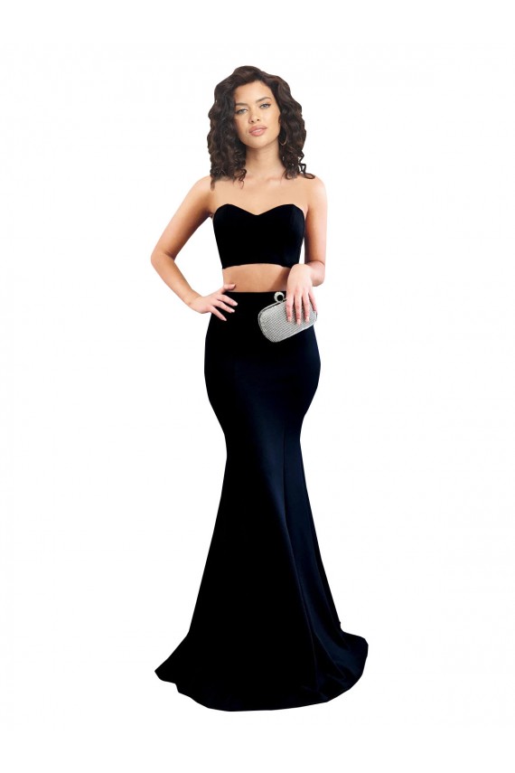 Comprare Nero Stile sirena Alto Collo Crespo Elastico Lunga Formali Abiti da damigella donore / Abiti da sera / Abiti da ballo