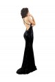 Comprare Nero Stile sirena Scollatura a V Paillettes Lunga Formali Abiti da damigella donore / Abiti da sera / Abiti da ballo